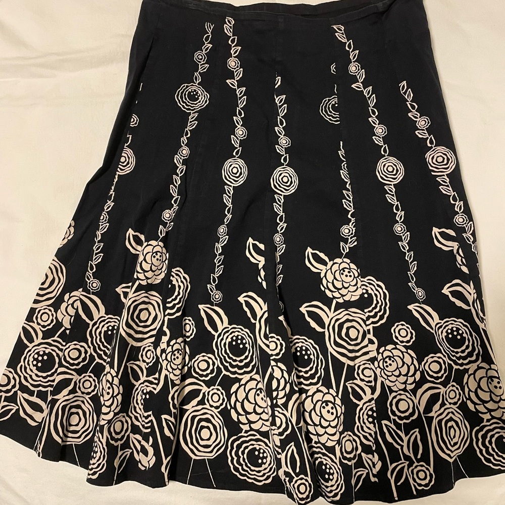 Black skirt with tan detailing